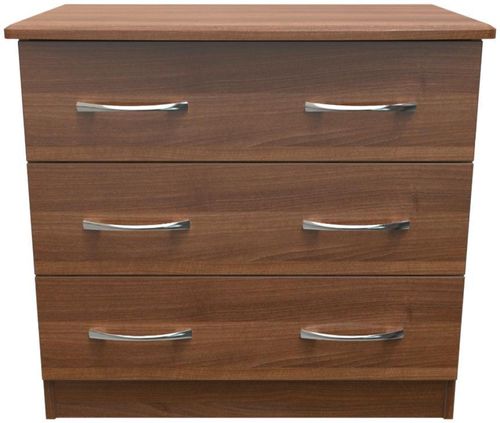 Eve Walnut Effect 3 Drawer Small Chest
