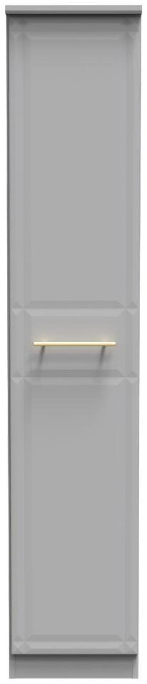 Faye Grey 1 Door Single Wardrobe