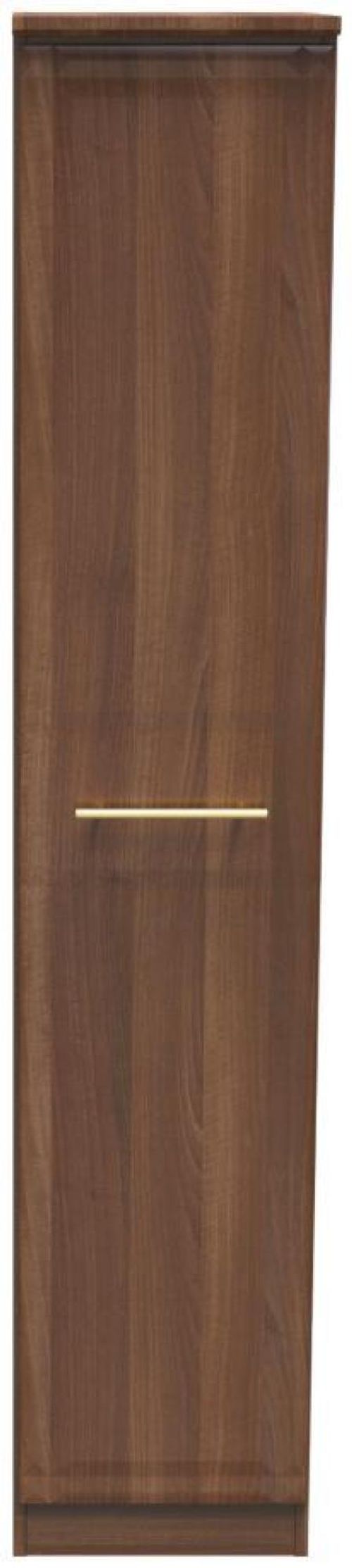 Faye Walnut Effect 1 Door Single Wardrobe