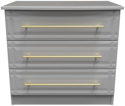 Faye Grey Ash 3 Drawer Small Chest