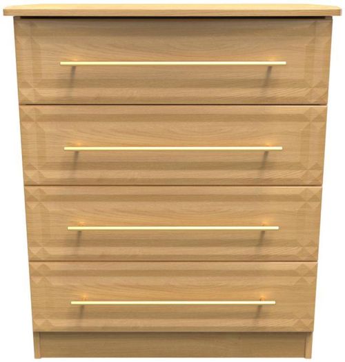 Faye Oak Effect 4 Drawer Chest