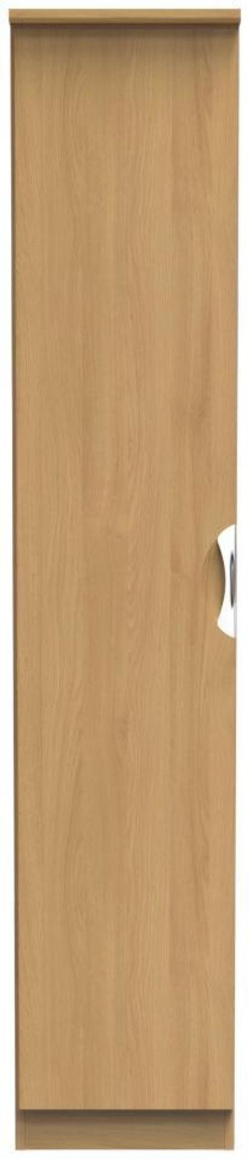 Flora Oak Effect 1 Door Single Wardrobe
