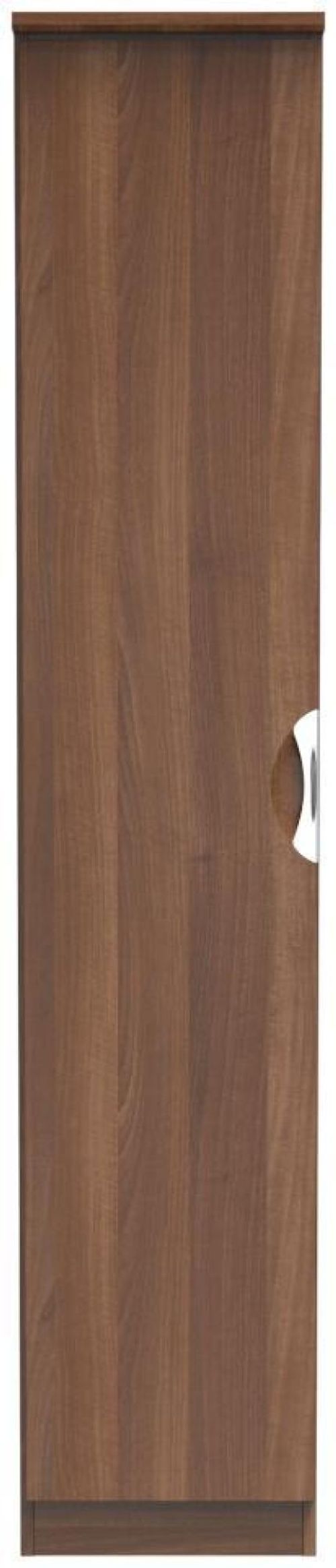Flora Walnut Effect 1 Door Single Wardrobe