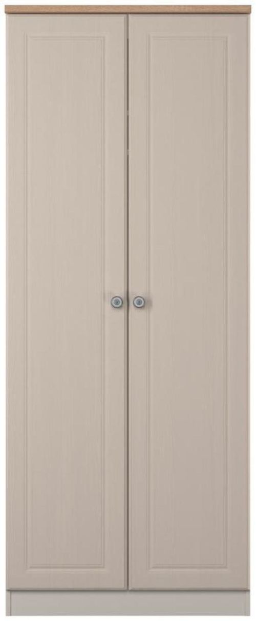 Norfolk Kashmir and Oak Effect 2 Door Plain Wardrobe