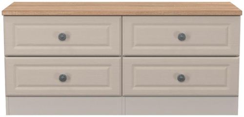 Norfolk Cashmere and Oak Effect Bed Box