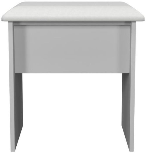 Sussex Grey Padded Dressing Stool