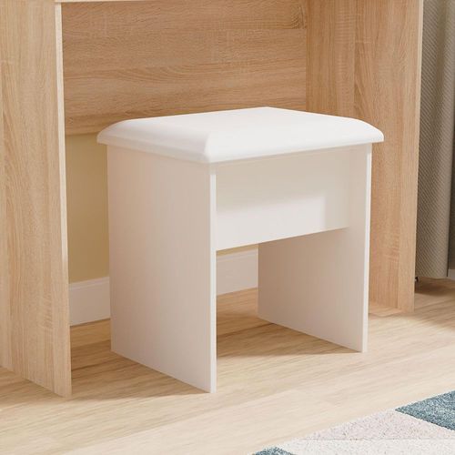 Milan Cashmere Gloss Padded Dressing Stool
