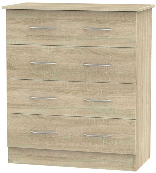 Avon Oak Effect 4 Drawer Chest