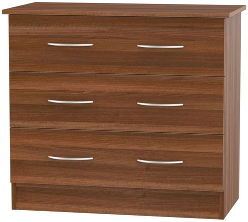 Avon Walnut Effect 3 Drawer Small Chest
