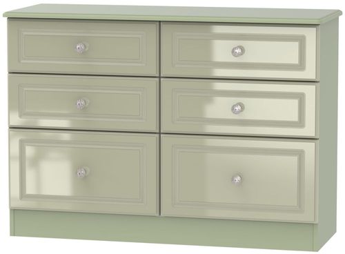 Balmoral Mushroom 6 Drawer Midi Chest
