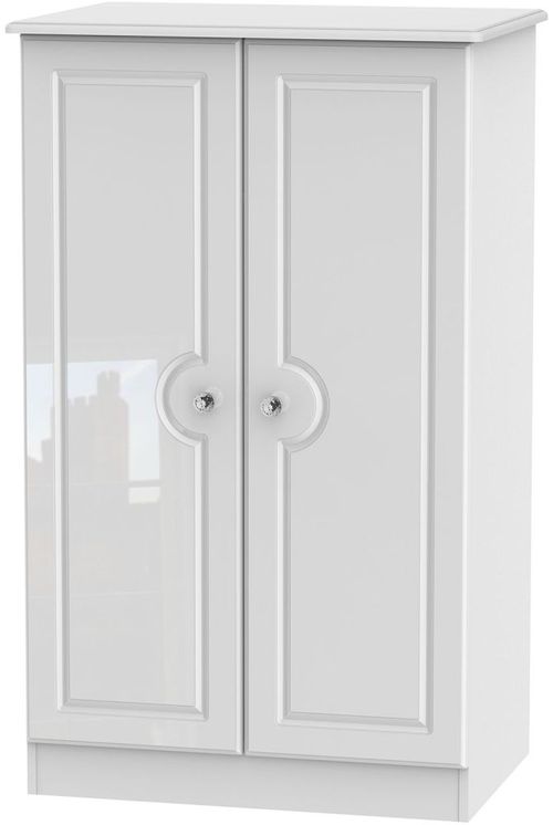 Balmoral White Gloss Midi Wardrobe