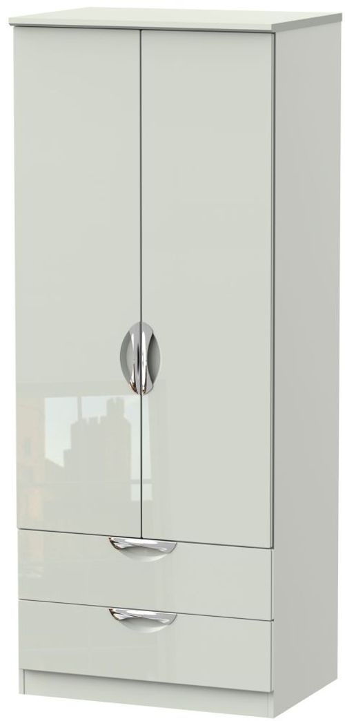Camden Cashmere 2 Door 2 Drawer Double Wardrobe