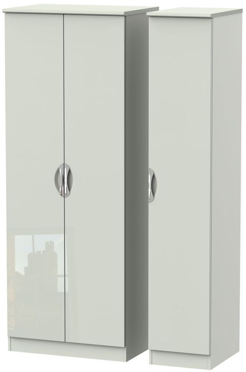 Camden Cashmere 3 Door Tall Triple Wardrobe