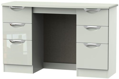 Camden Gloss Cashmere 6 Drawer Double Dressing Table
