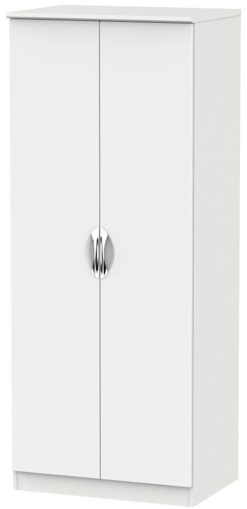 Camden Grey 2 Door Plain Wardrobe