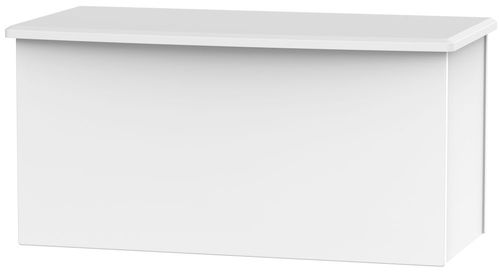 Camden White Matt Blanket Box