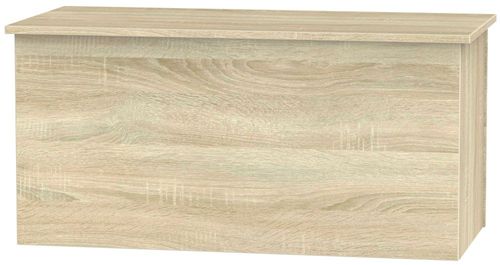 Contrast Oak Effect Blanket Box