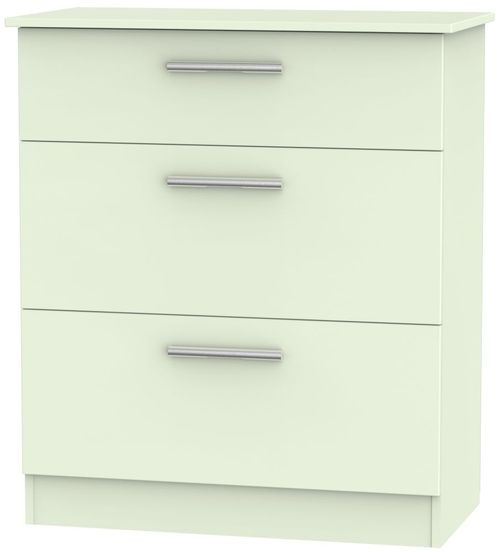 Contrast Cream 3 Drawer Deep Chest