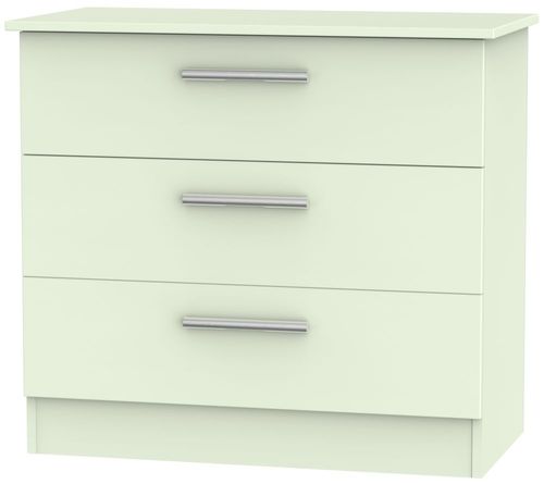 Contrast Cream 3 Drawer Small Chest
