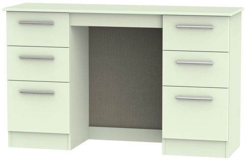 Contrast Cream 6 Drawer Double Dressing Table
