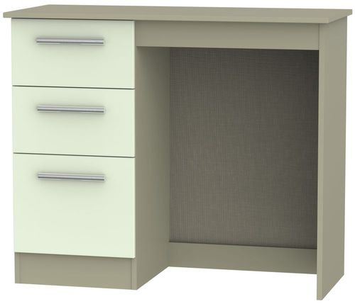 Contrast Cream and Mushroom 3 Drawer Single Dressing Table
