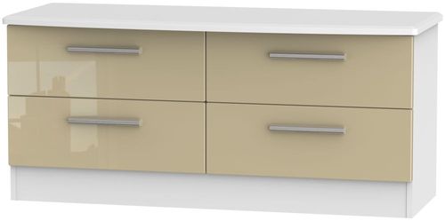 Knightsbridge Mushroom and White Bed Box