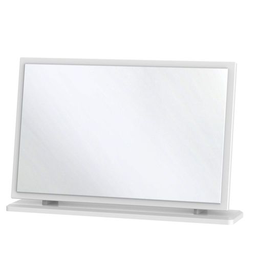 Knightsbridge White Gloss Large Dressing Mirror