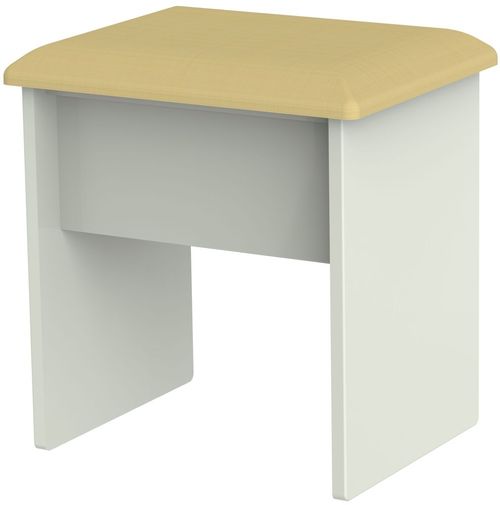 Knightsbridge Cashmere Matt Padded Dressing Stool
