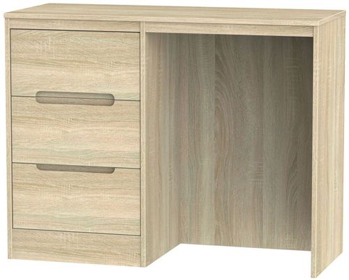 Monaco Oak Effect 3 Drawer Single Dressing Table