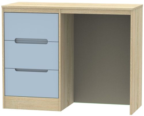Monaco Denim and Oak Effect 3 Drawer Single Dressing Table