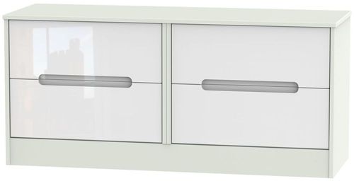 Monaco White Gloss and Cashmere Bed Box