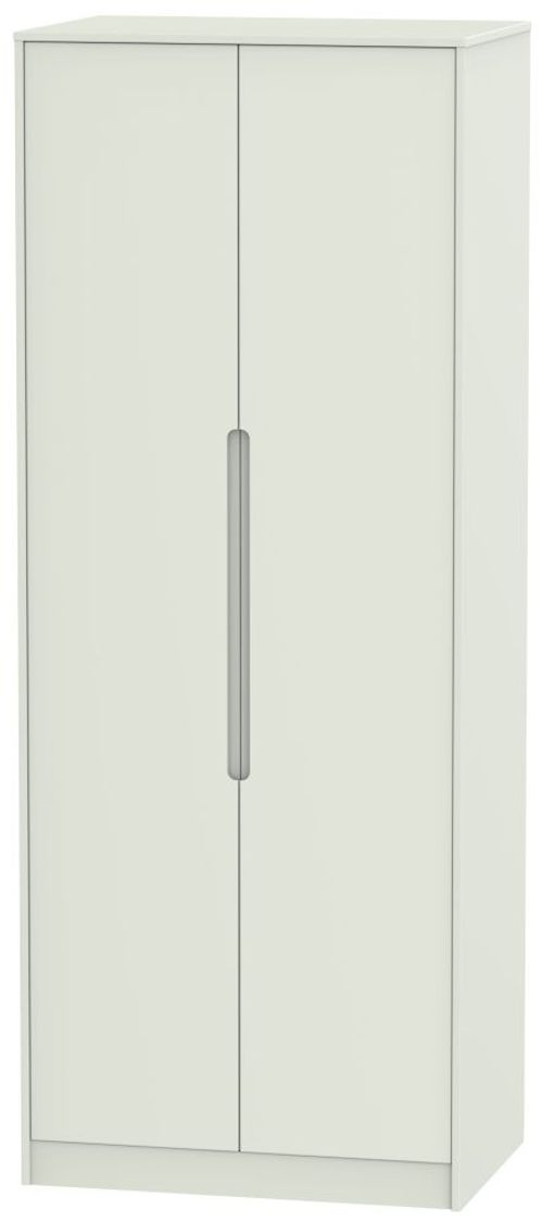 Monaco Cashmere 2 Door Plain Tall Wardrobe
