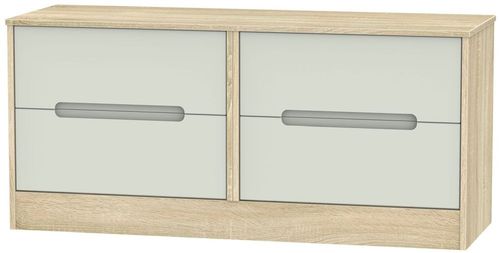 Monaco Cashmere and Oak Effect Bed Box