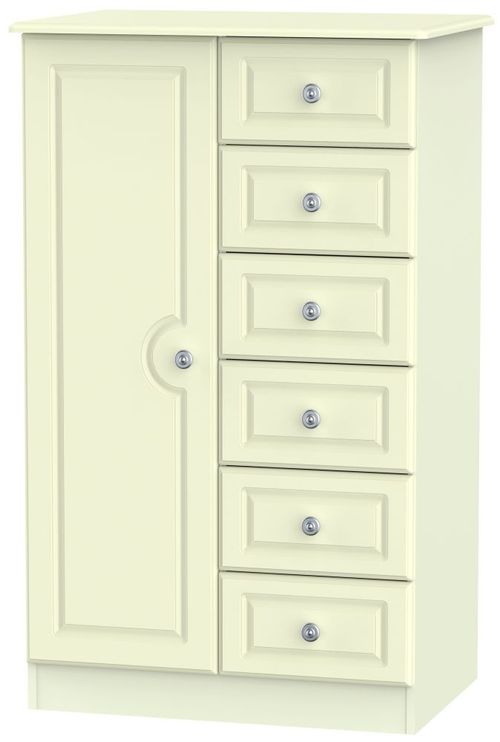Pembroke Cream 1 Door Midi Wardrobe