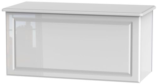 Pembroke White Gloss Blanket Box
