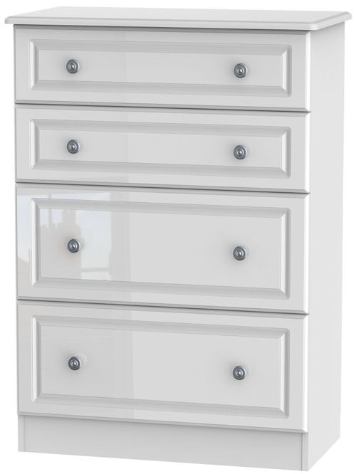 Pembroke White Gloss 4 Drawer Deep Chest