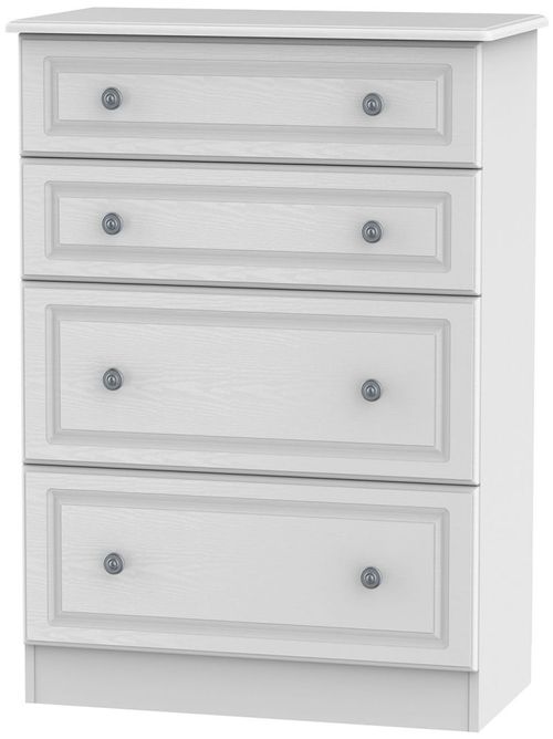 Pembroke White 4 Drawer Deep Chest