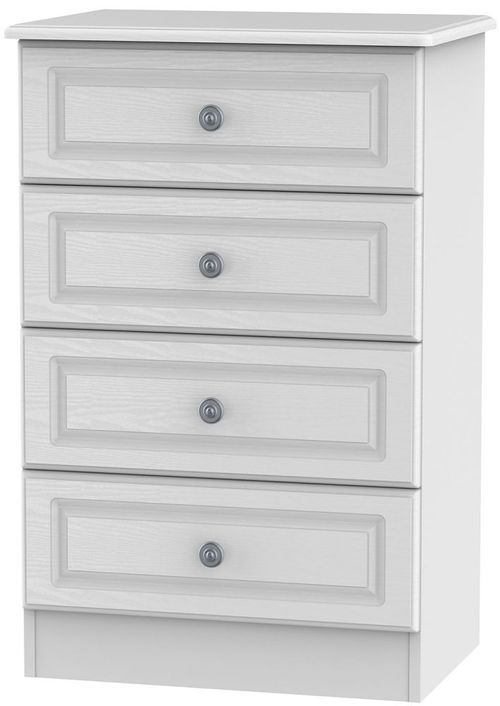 Pembroke White 4 Drawer Midi Chest