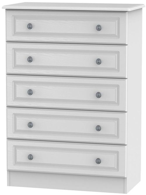 Pembroke White 5 Drawer Chest