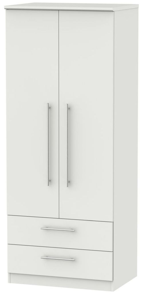 Sherwood Grey 2 Door 2 Drawer Double Wardrobe
