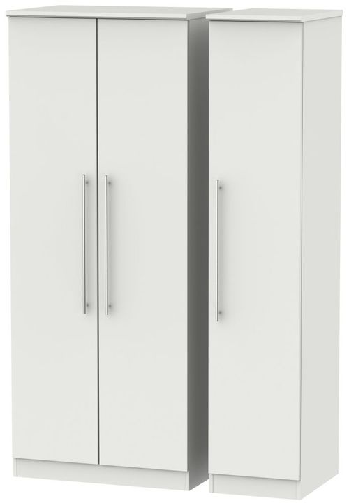 Sherwood Grey 3 Door Triple Wardrobe