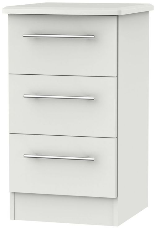 Sherwood Grey 3 Drawer Beside Cabinet