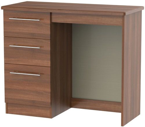 Sherwood Walnut Effect 3 Drawer Single Dressing Table