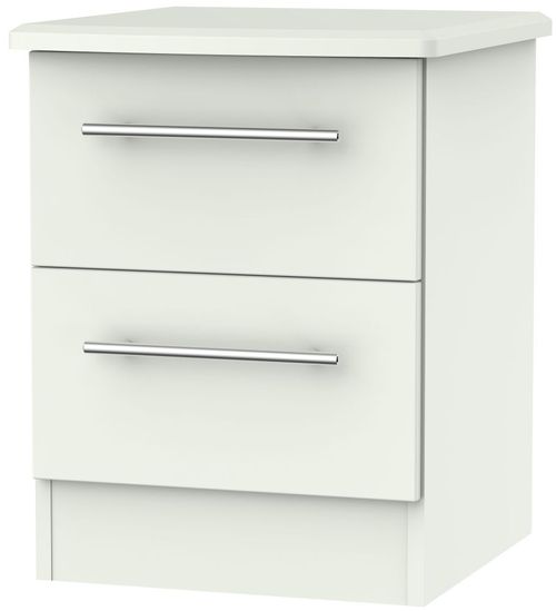 Sherwood Porcelain 2 Drawer Bedside Cabinet