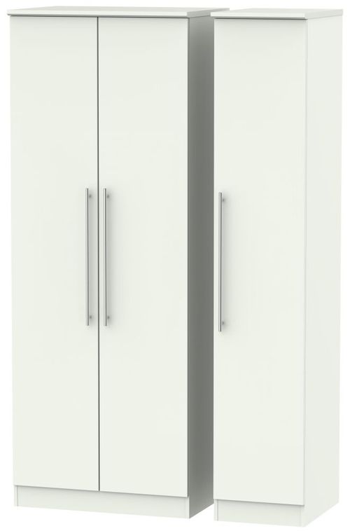Sherwood Porcelain 3 Door Tall Triple Wardrobe