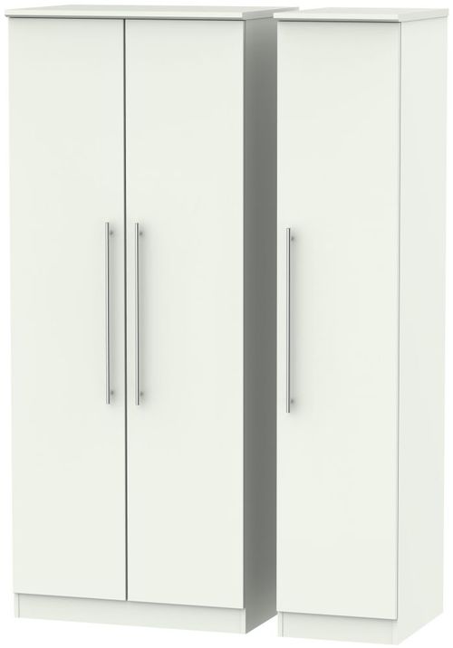 Sherwood Porcelain 3 Door Triple Wardrobe