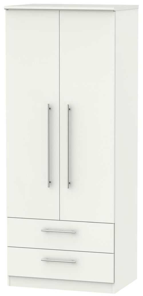 Sherwood Porcelain 2 Door 2 Drawer Double Wardrobe