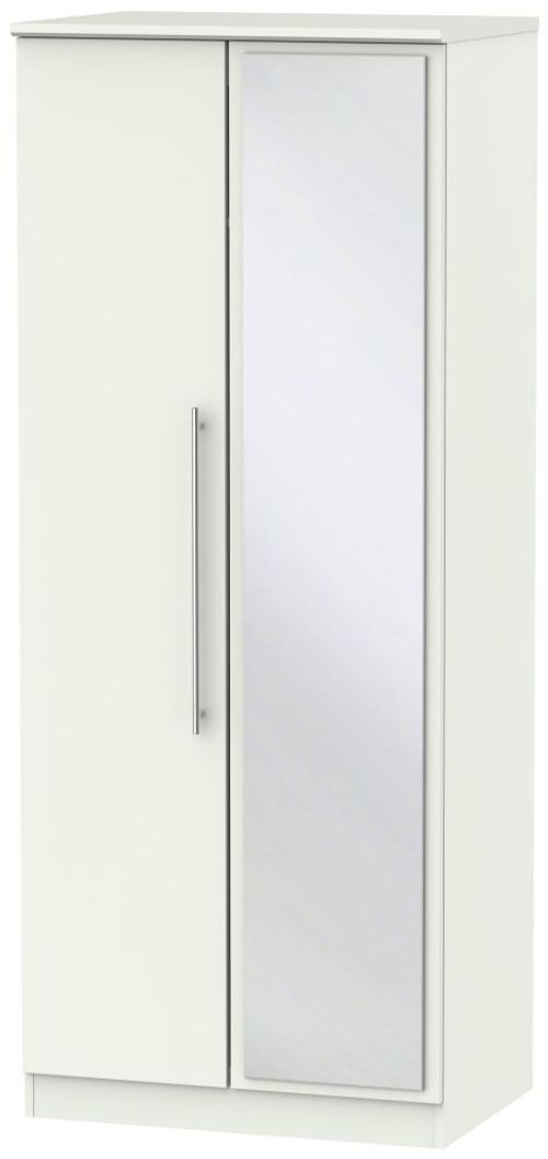 Sherwood Porcelain 2 Door Wardrobe - 1 Mirror