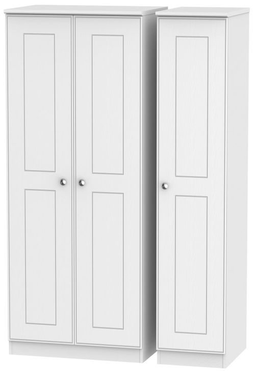 Victoria White 3 Door Triple Wardrobe