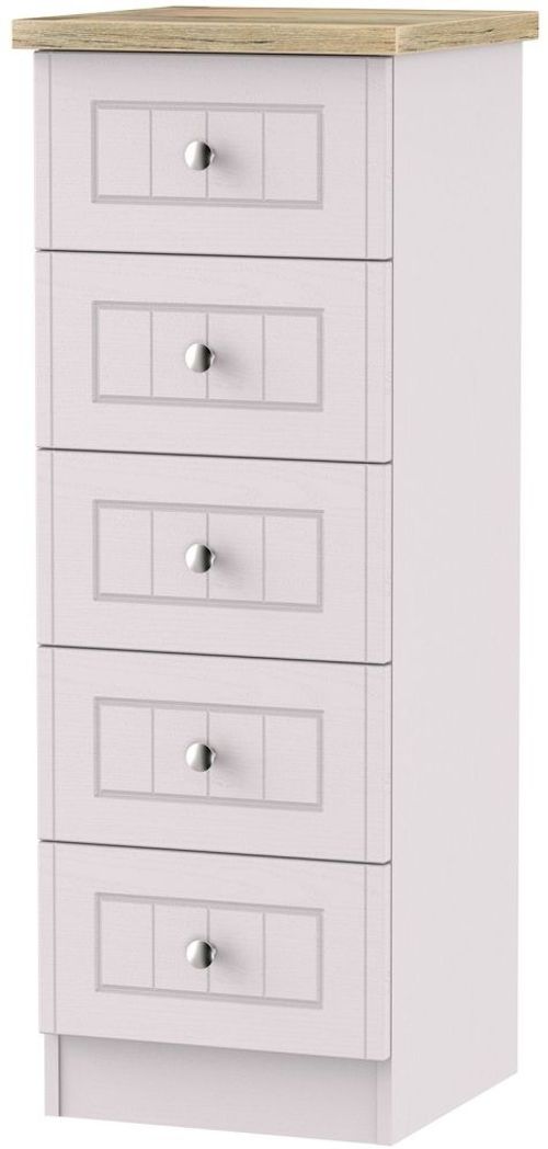 Vienna Cashmere 5 Drawer Narrow Chest